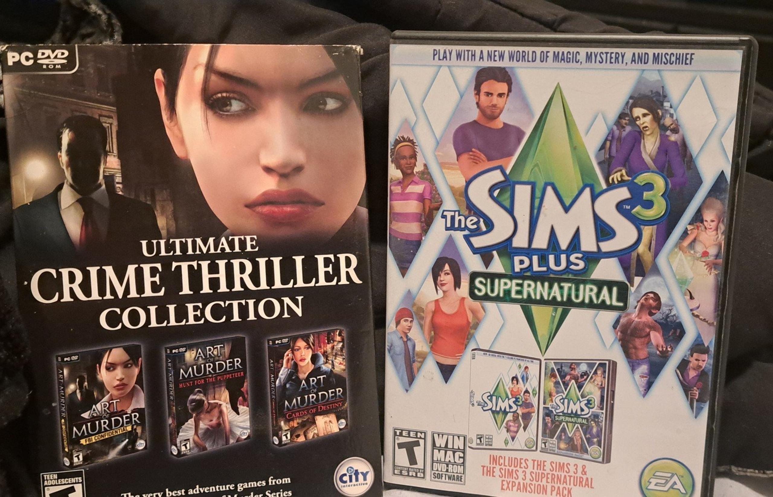 The Sims & Crime Thriller PC game lot