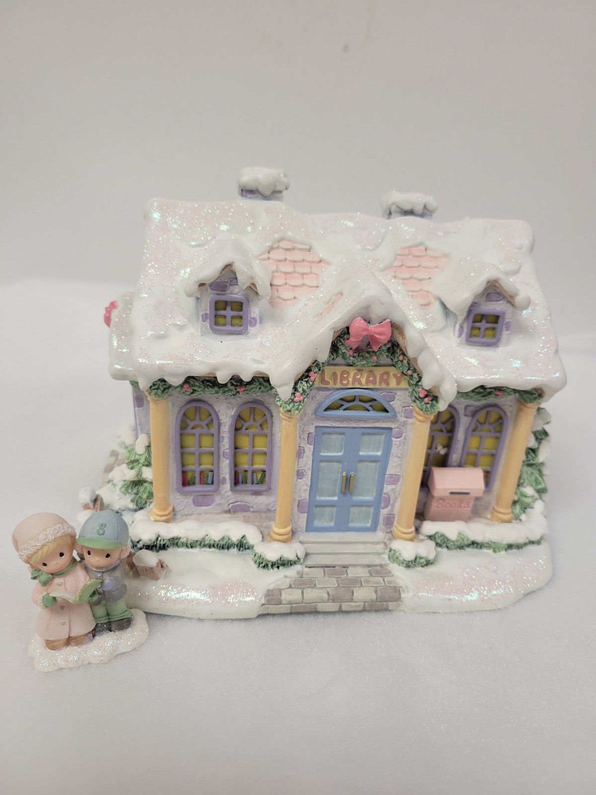 Hawthorne Village Quiet Time Library Christmas Village Lighted House