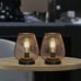 NEW Metal Cage LED Lantern Battery Powered Cordless Accent Light Set of 2