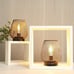 NEW Metal Cage LED Lantern Battery Powered Cordless Accent Light Set of 2