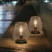 NEW Metal Cage LED Lantern Battery Powered Cordless Accent Light Set of 2