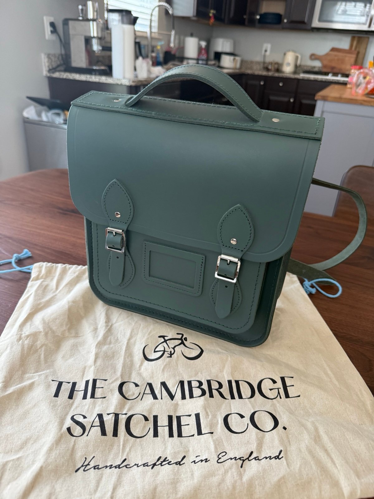 Green Portrait Backpack The Cambridge satchel co