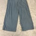 Madewell Womens The Neale Drapeweave Straight Leg Trouser Pant Size 14 Teal Blue