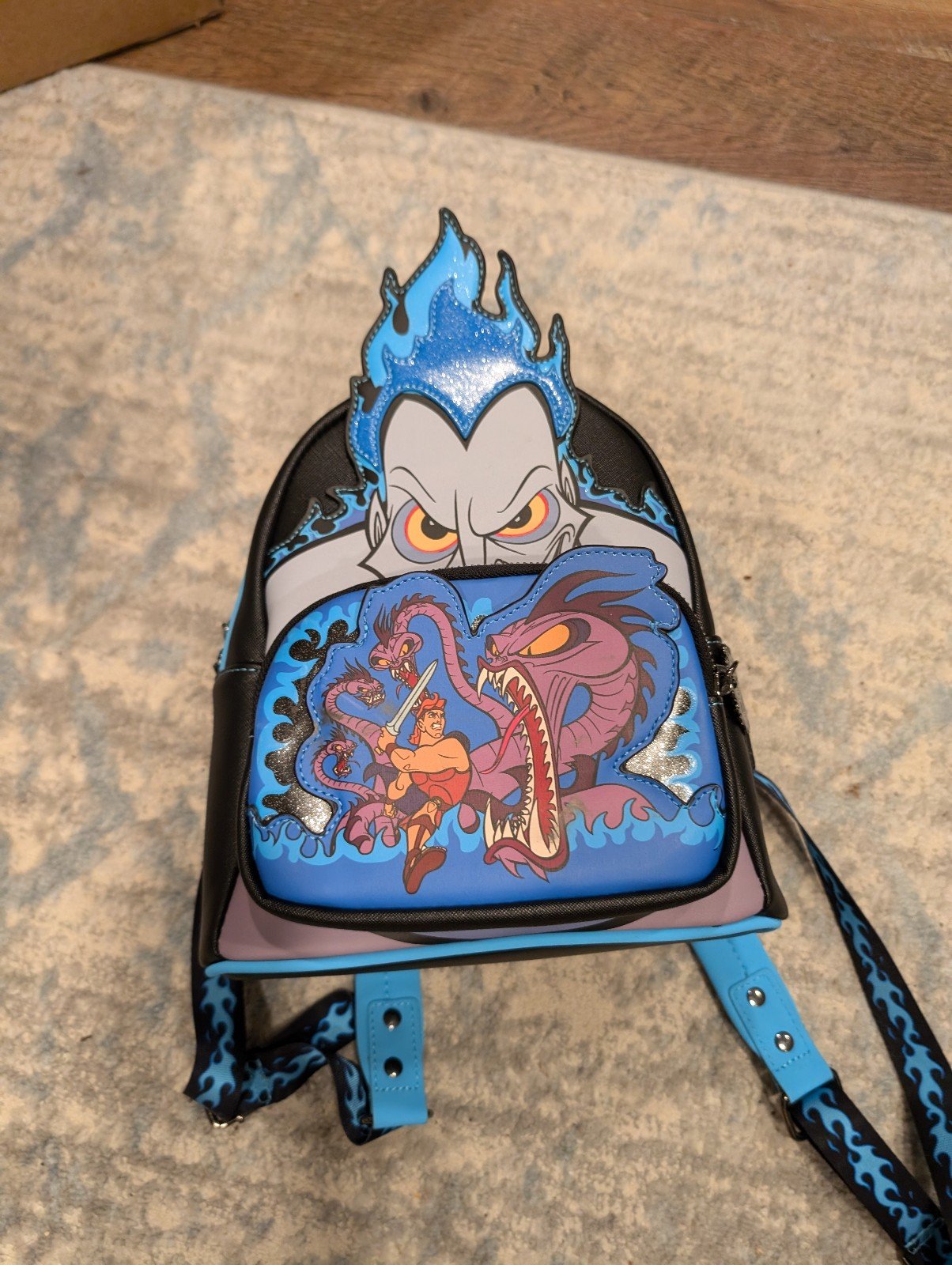 Loungefly Disney Hercules Hades Hydra Villains Scenes Cosplay Mini Backpack
