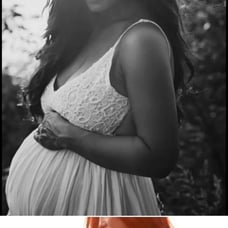 white maternity dress