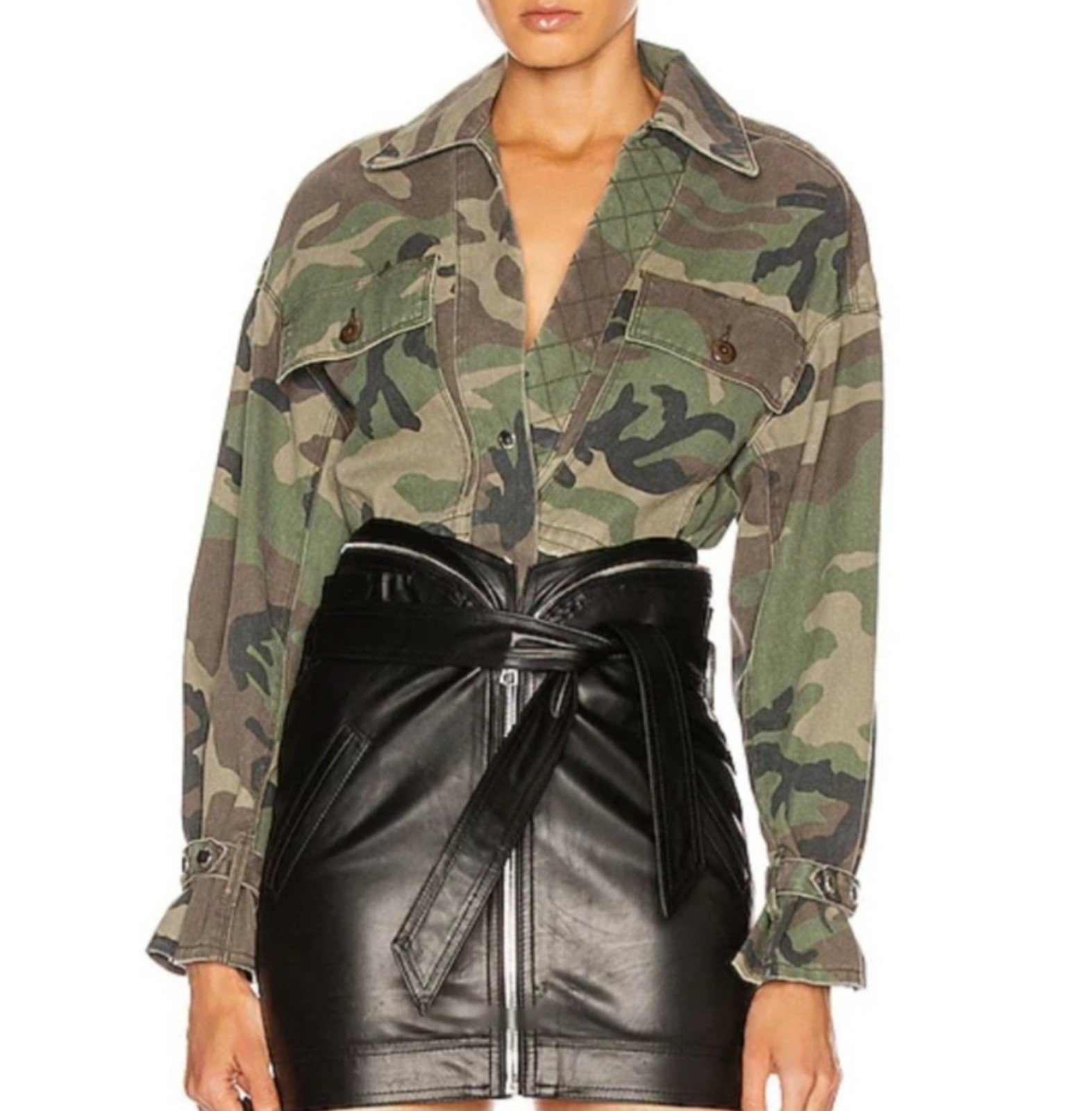 RtA Carlita Jacket Woodland Camo