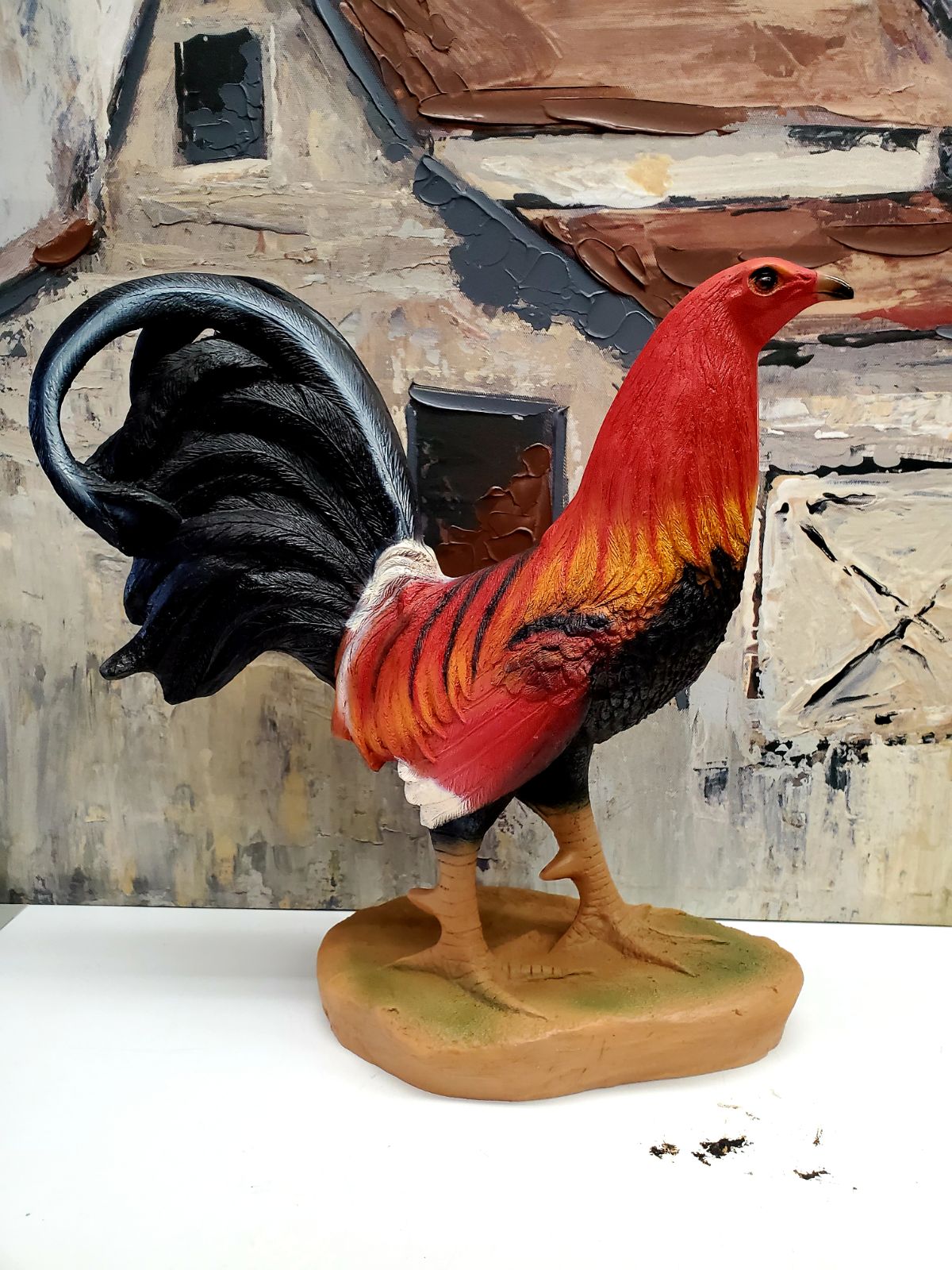 Gallitos de pelea, chulada de artesanía