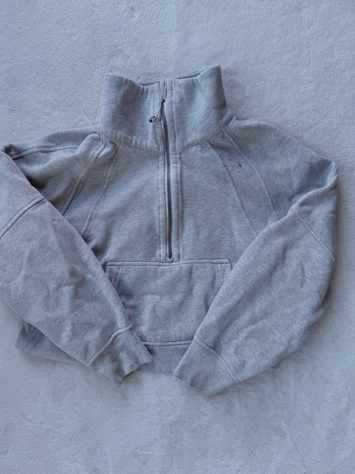 Lululemon Grey Scuba Half Zip