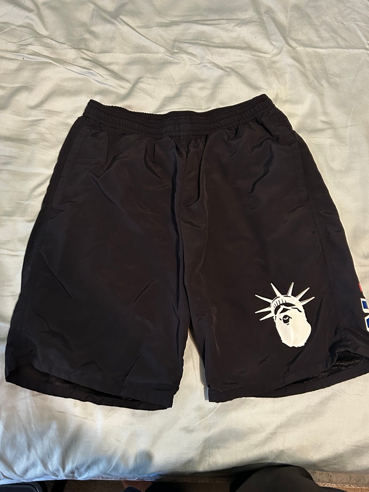 Bape NYC Logo Beach Shorts