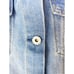 Highway Jeans Medium M Distressed Faded Long Denim Jean Jacker 3/4 Sleeve EUC