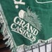 Vintage 1980s Grand Casinos Promo Rustic Tapestry Fringe Throw Blanket 65 x 45
