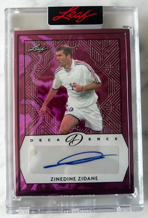 Zinedine Zidane 2024 Leaf Decadence 2/3 France Real Madrid