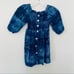 Zara girls blue smocked tie dye button front dress size 13/14 NWT
