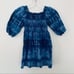 Zara girls blue smocked tie dye button front dress size 13/14 NWT