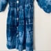 Zara girls blue smocked tie dye button front dress size 13/14 NWT