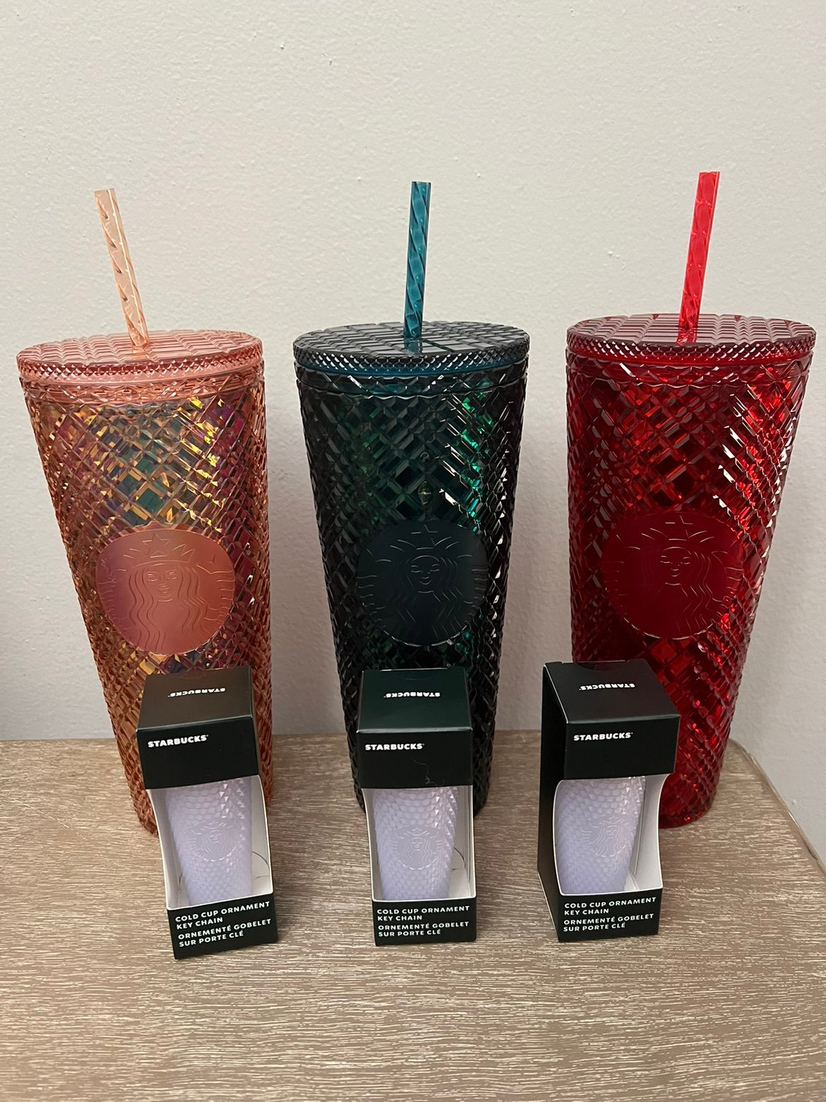 Starbucks holiday jeweled tumblers