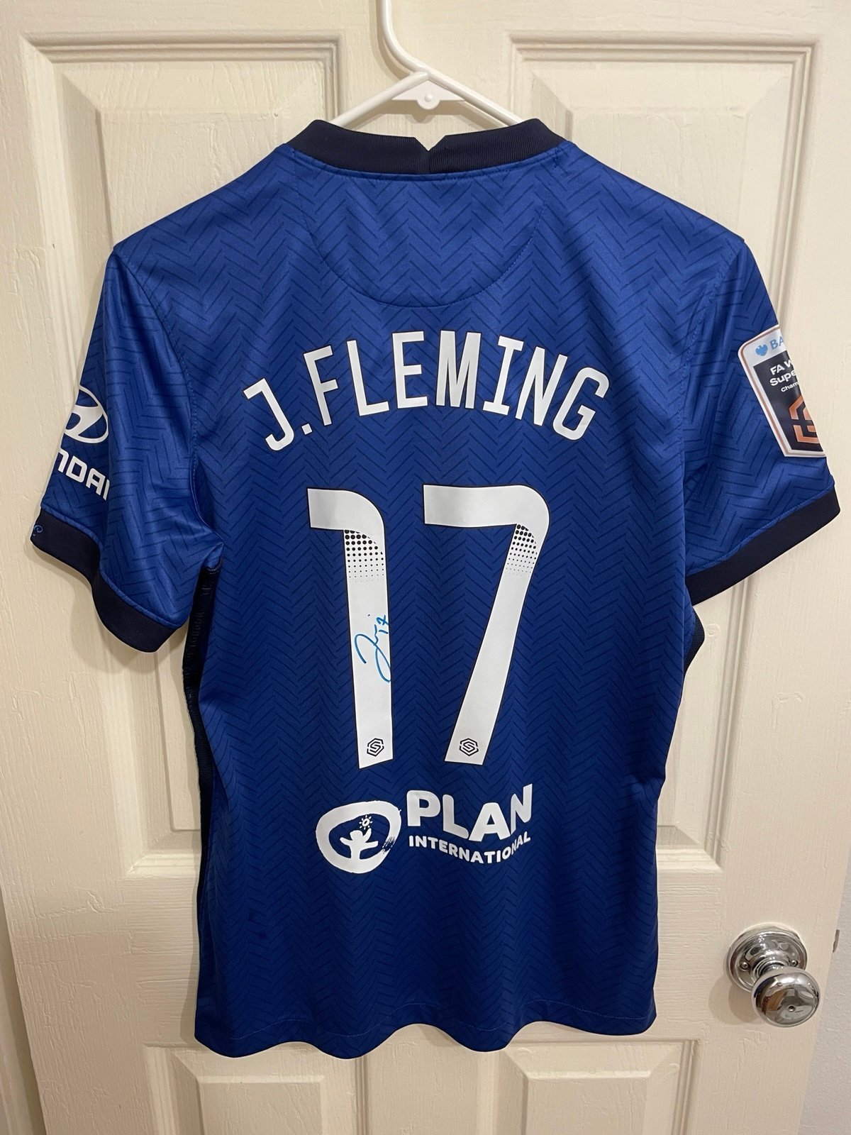 Nike WPS Chelsea JESSIE FLEMING Signed Autograph Soccer Jersey Canada NWSL RARE