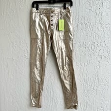 Ba&sh metallic leather pants