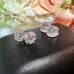 New! Solid 10K Gold Diamond Stud Earrings Perfect Everyday Earrings 10k Gold