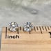 New! Solid 10K Gold Diamond Stud Earrings Perfect Everyday Earrings 10k Gold