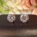 New! Solid 10K Gold Diamond Stud Earrings Perfect Everyday Earrings 10k Gold