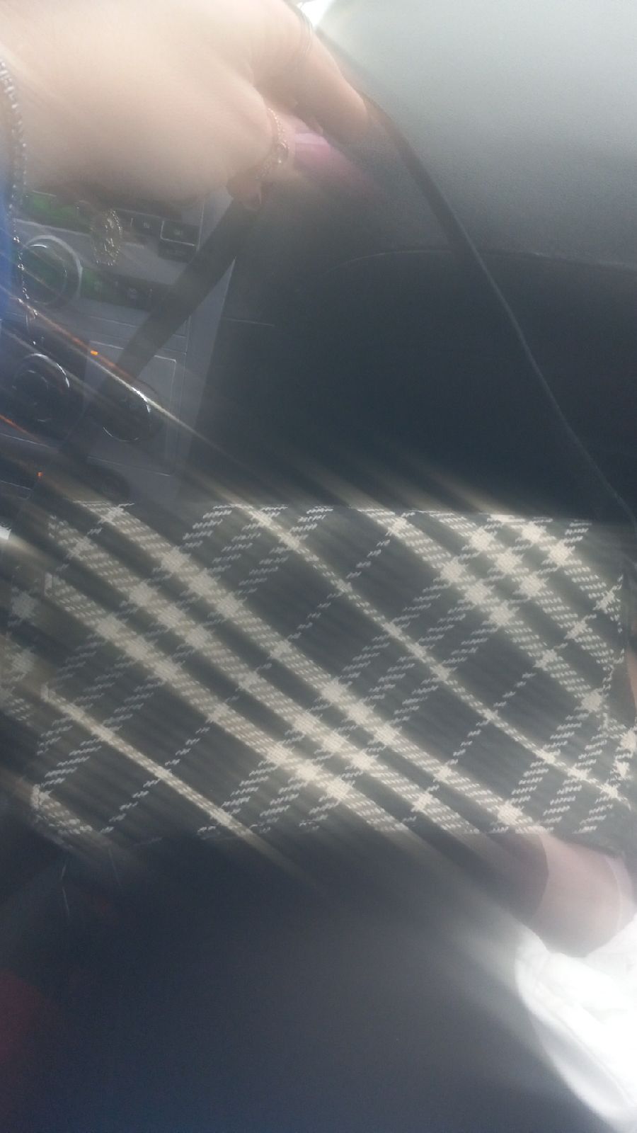 Black and white burberry clutch purse