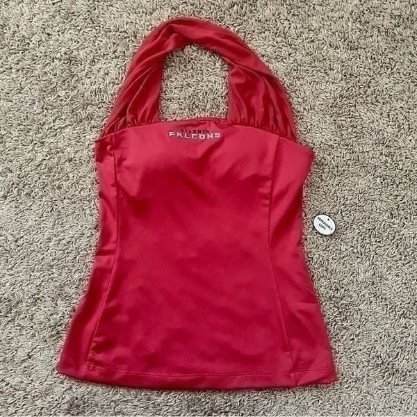 NFL All Sport Couture Red Atlanta Falcons Sports First Down Halter Top SZ XS NWT