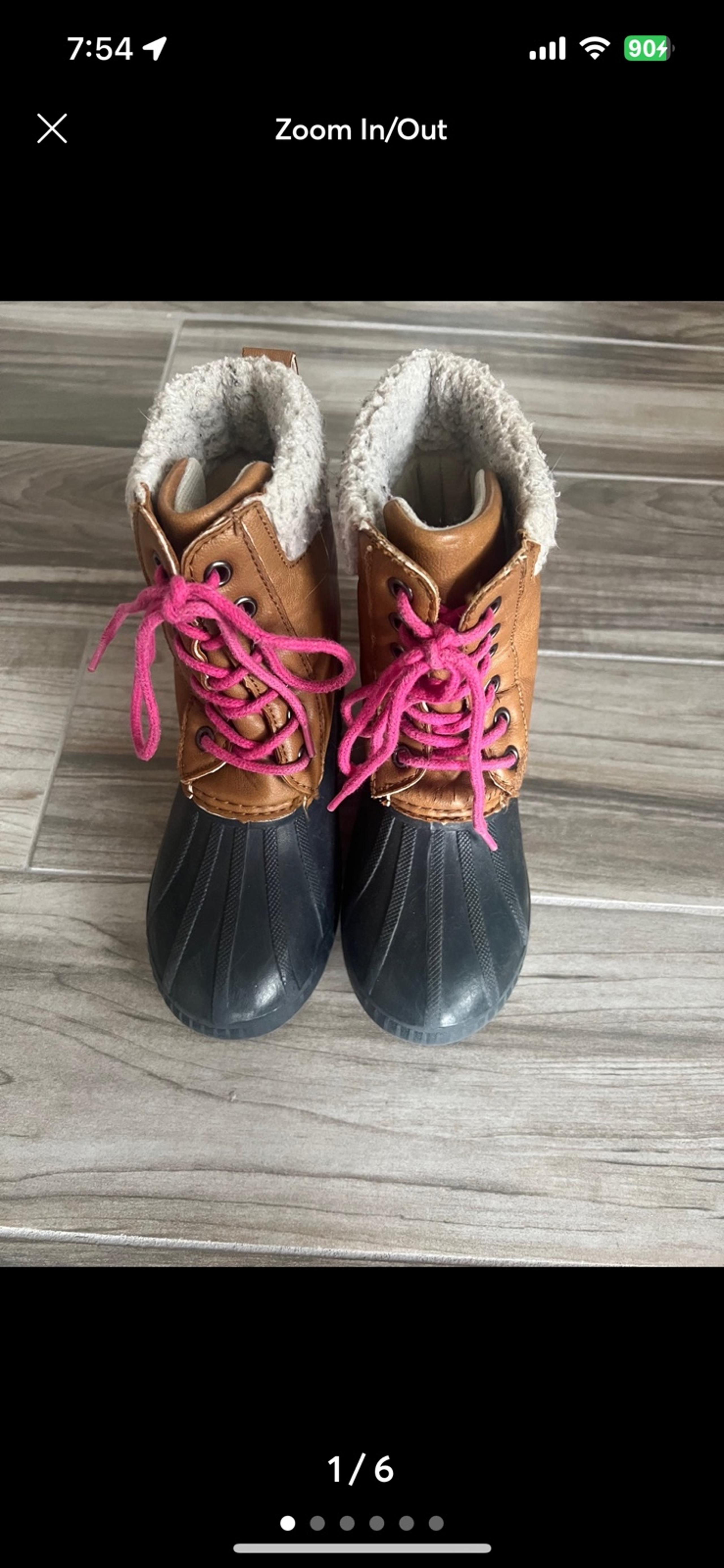 Gap Duck Winter snow warm rain Boots size 12/13 12 13 kids girls