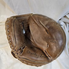 RARE VTG SPALDING 42-724 AUTOGRAPH MODEL Charley Lau CATCHERS MITT GLOVE
