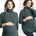 Hatch Maternity Waffle Knit Merino Wool Cashmere Tunic Sweater One Size