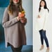Hatch Maternity Waffle Knit Merino Wool Cashmere Tunic Sweater One Size