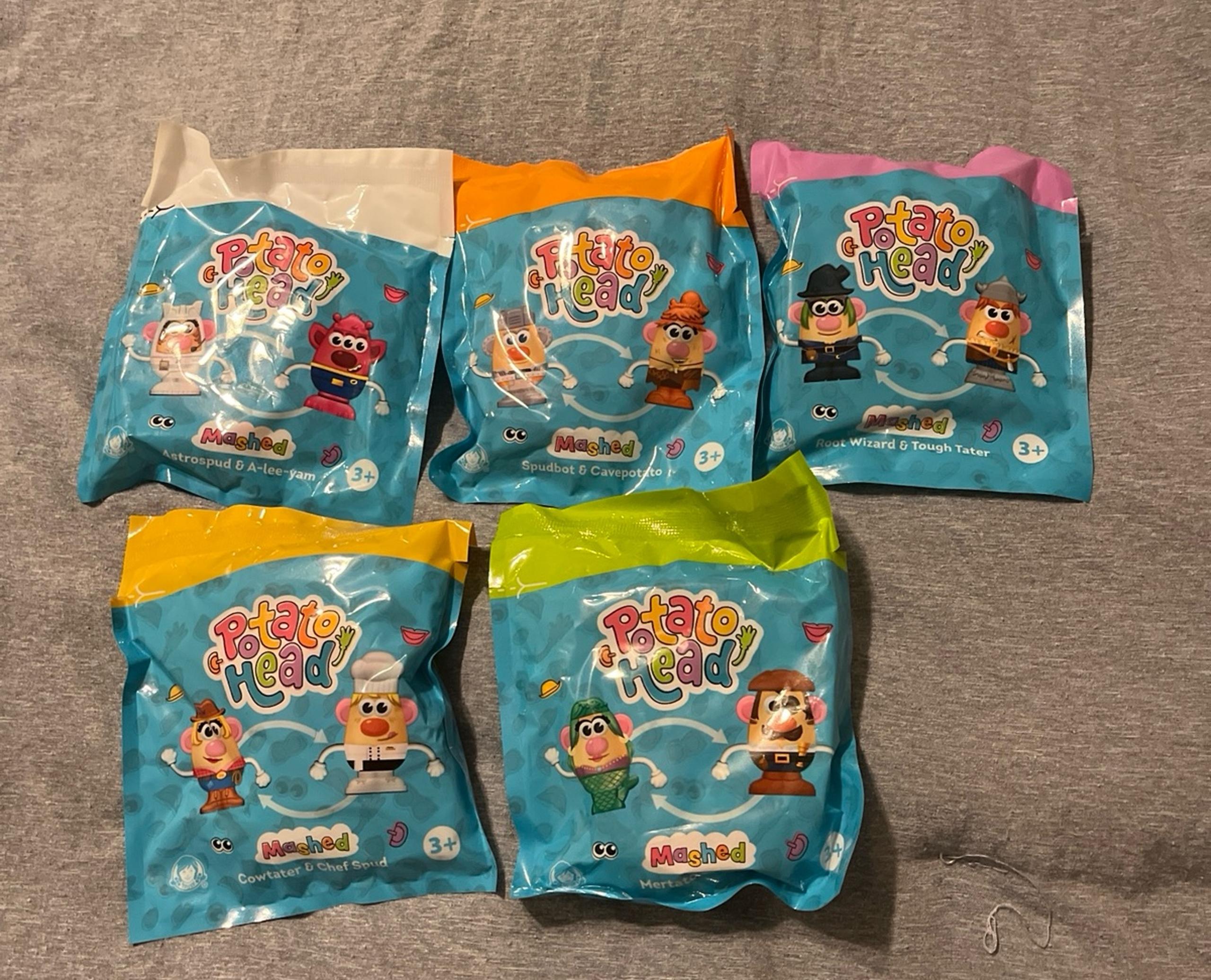 Wendy’s Potato Head Mashed Toys (5) NIP