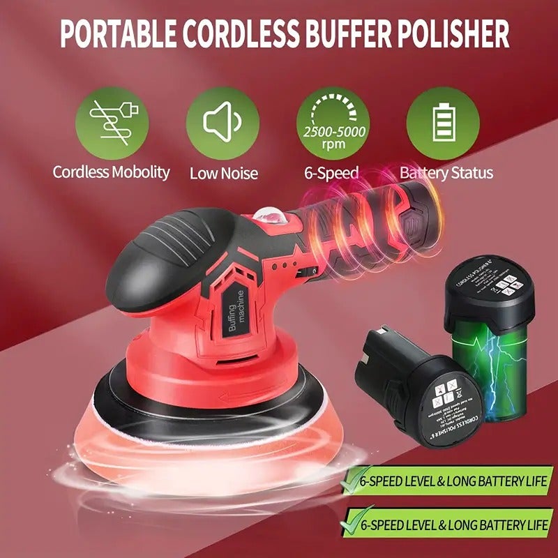 Professional Grade Cordless Car Buffer Polisher for Detailing