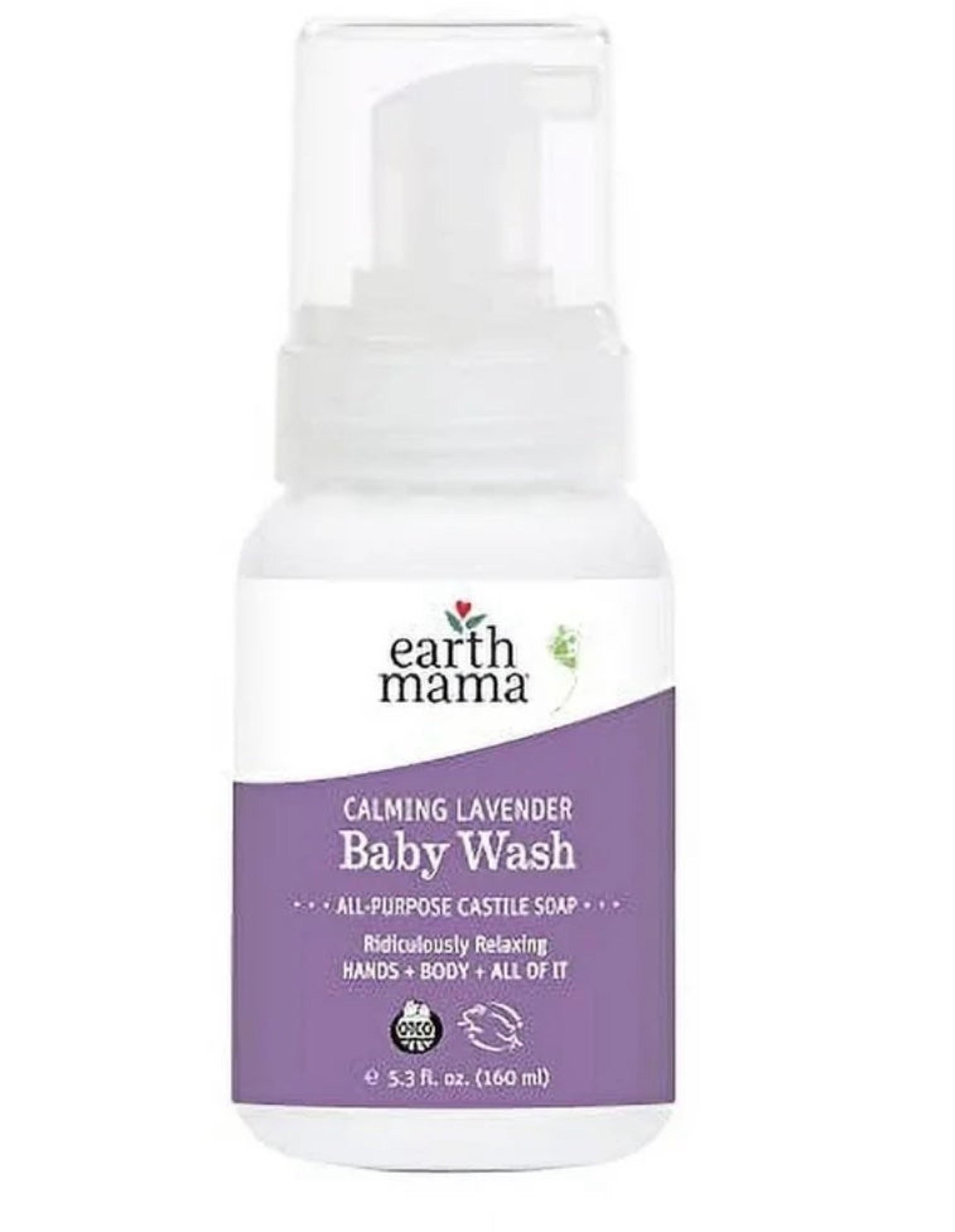 Earth Mama Calming Lavender Baby Wash Liquid Foaming Hand Soap, 5.3 Fl Oz