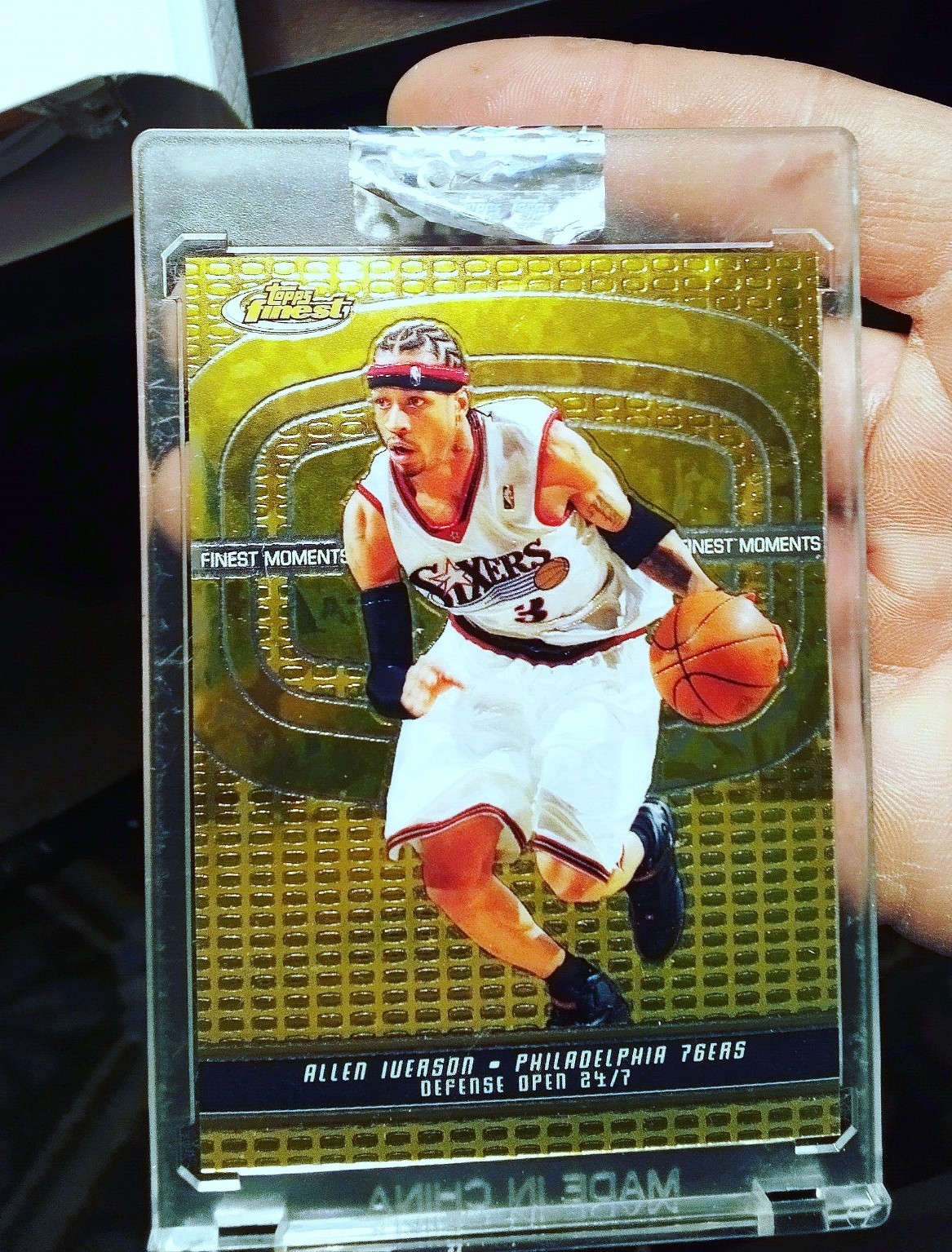 2005-2006 Allen Iverson Topps Finest Refractor Uncirculated Serial Numbered /399