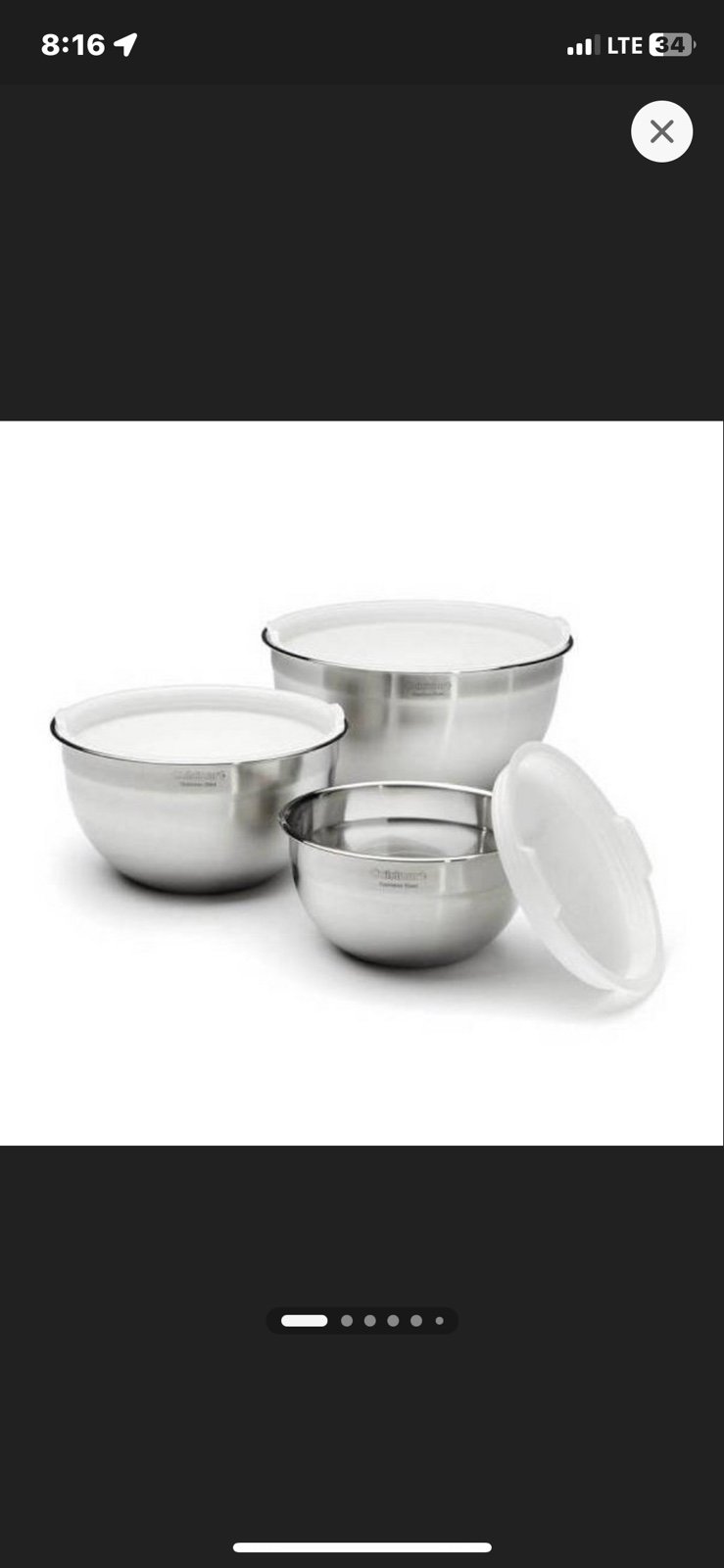 cuisinart mixing bowls and lids