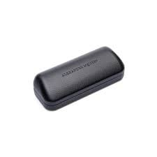 Alexander McQueen Black Leather Velvet Glasses Case