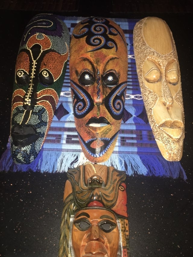 Indonesian Wood Tribal Mask Lot