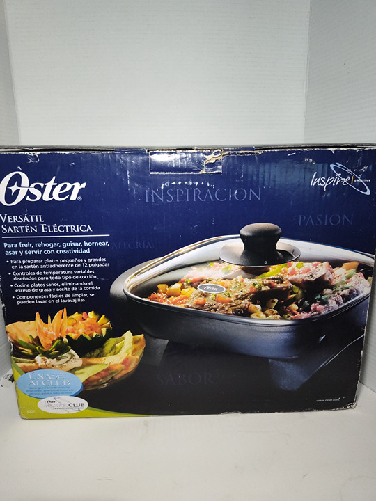 VTG 2008 Oster Inspire 3001 12-Inch Electric Versatility Skillet New Old Stock