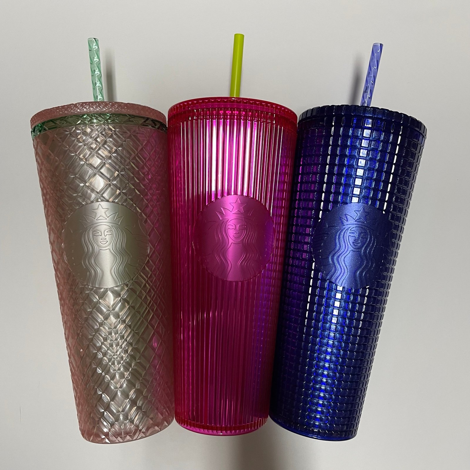 Starbucks cold cups (this listing includes three 24 oz cups)