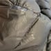 Lole size s black puffer vest filled with down small flaw