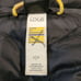 Lole size s black puffer vest filled with down small flaw