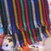 Mexican fabric table runners set of 6