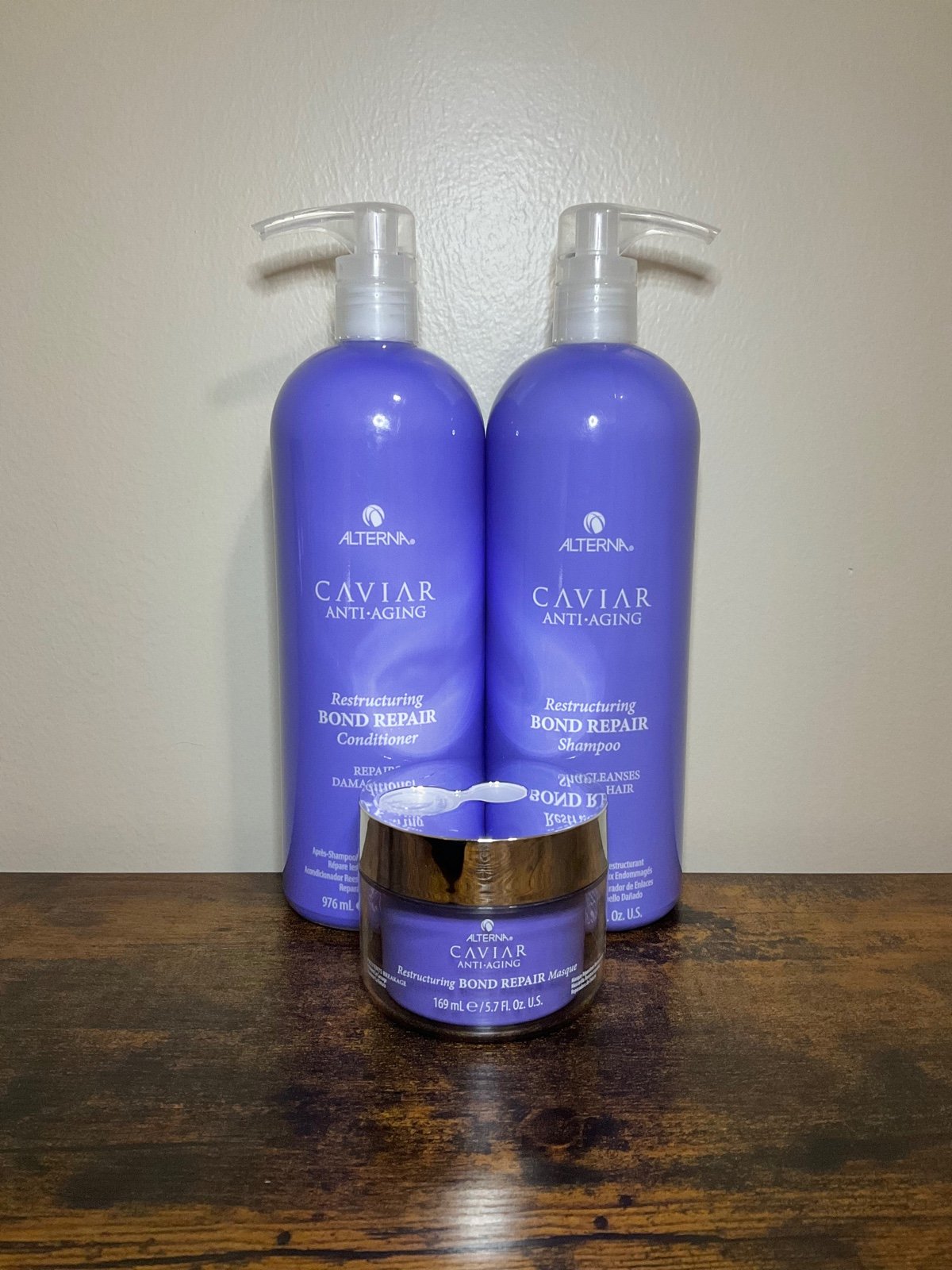 Alterna Caviar Anti-Aging Bond Repair Conditioner, Shampoo and Mask
