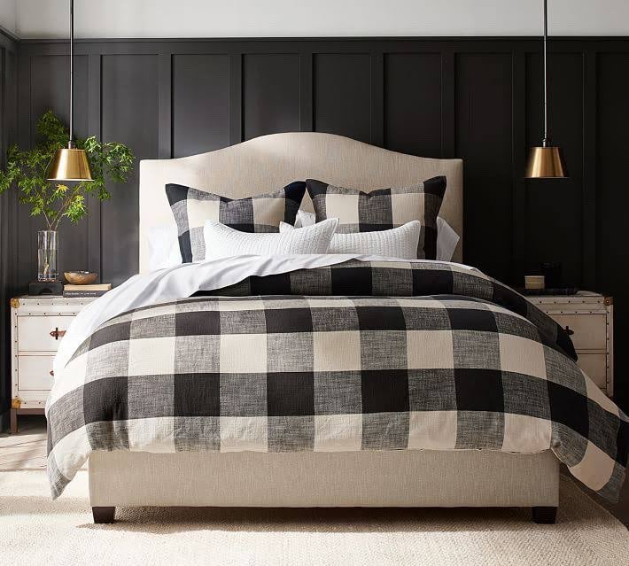 Pottery barn buffalo plaid cheap duvet