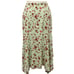 【Excellent Condition】 Le Ciel by Yoshio Inaba Jersey Material Floral Handkerchief Hem Skirt Size 11