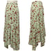【Excellent Condition】 Le Ciel by Yoshio Inaba Jersey Material Floral Handkerchief Hem Skirt Size 11