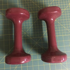 Set of 8 lb dumbbells