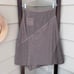 J.Jill Women's Tweed Patchwork A-Line Asymmetric Midi Skirt Size 6 Olive Brown