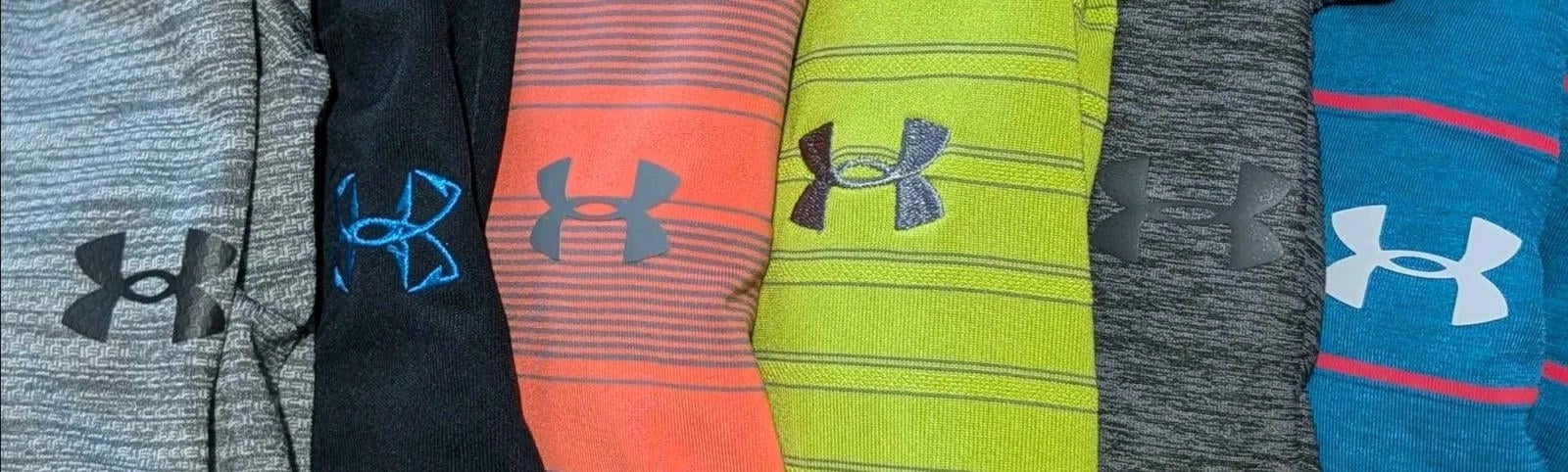Mens Under Armour Short Sleeve Polo Shirt Lot Of (6) Size XL Multicolor